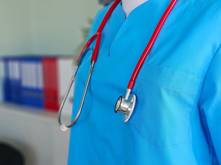 Medical professional in healthcare setting